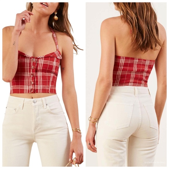 Reformation Tops - Reformation Connie Claudia Crop Top